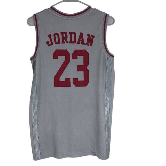 Vintage Youth Boy Air Jordan Basketball Jersey, Red Embroidery, Sportswear SZ XL - Picture 3 of 10